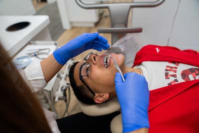 young patient receiving dental care at North Texas Smiles in Fort Worth, TX